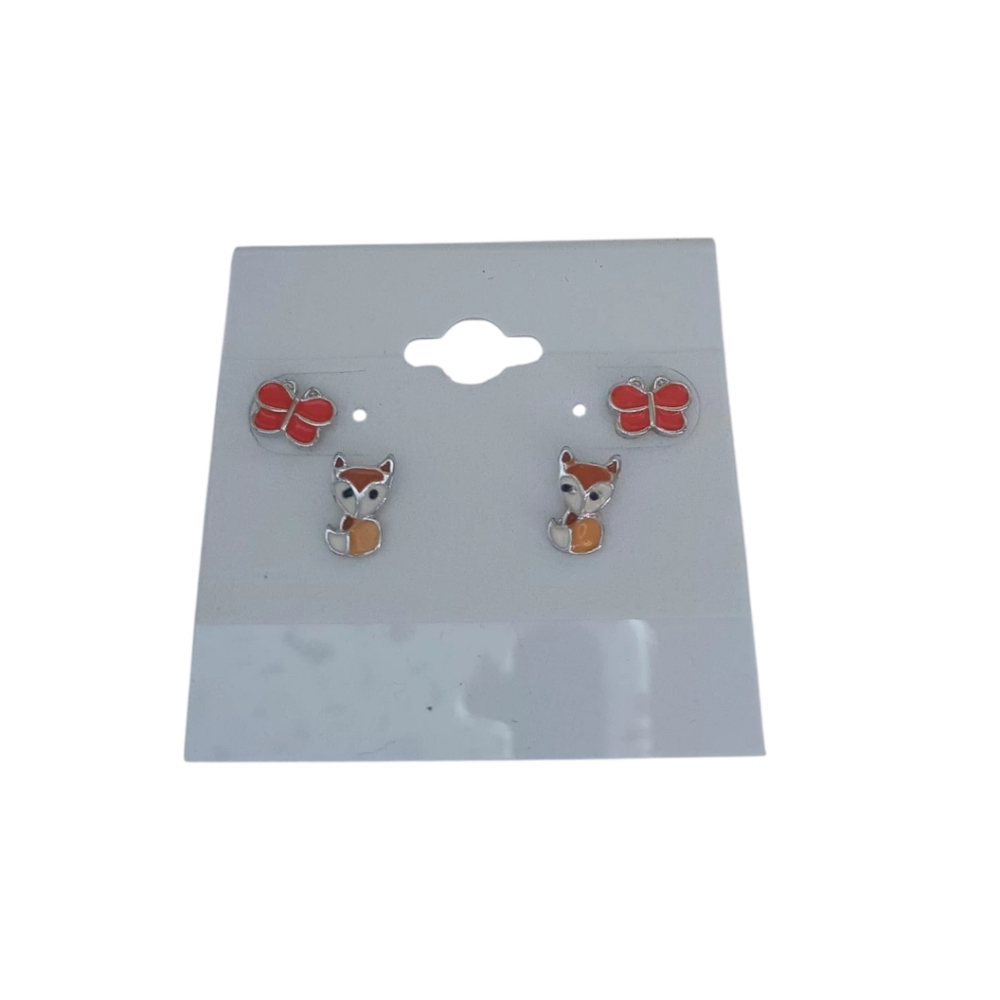 Fox & Butterfly Earrings (Set of 2)
